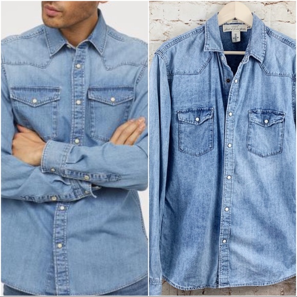 j crew western shirt